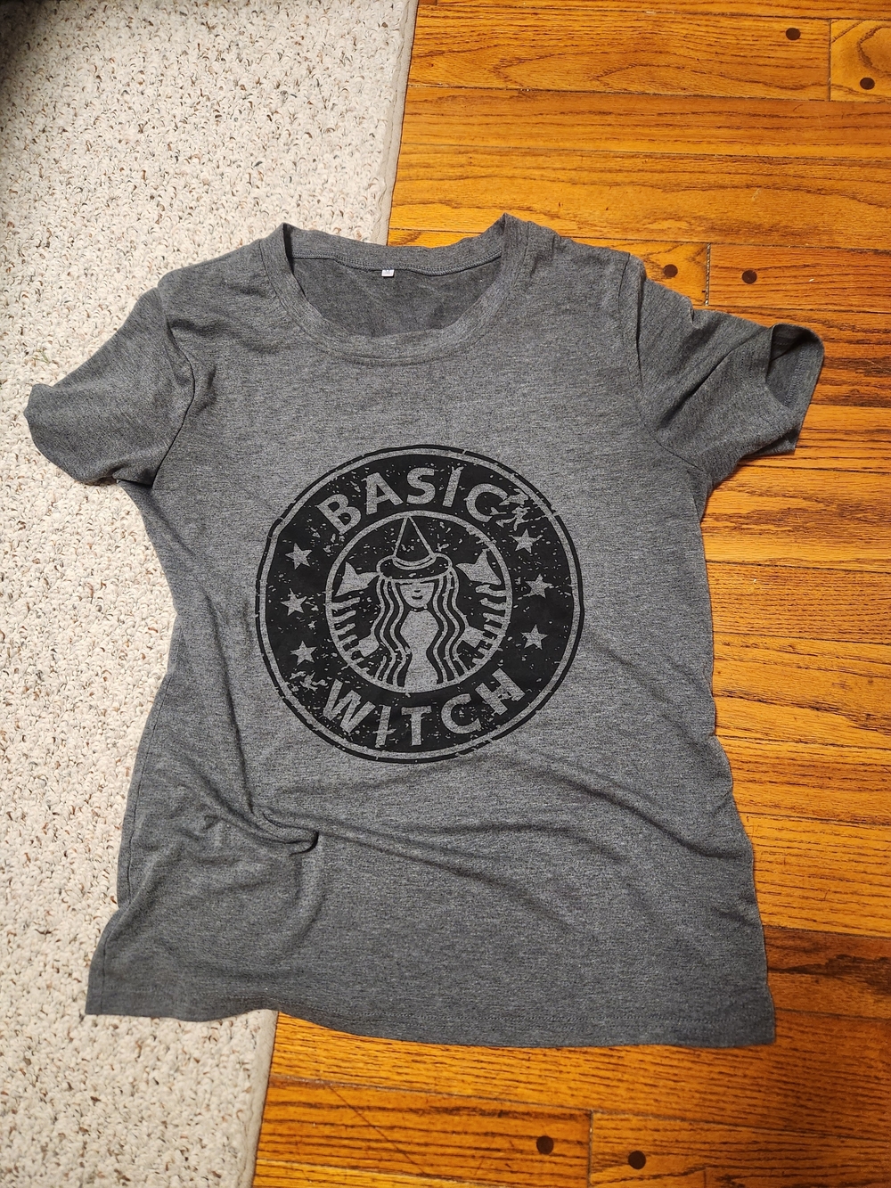 Basic Witch Graphic Tee - Women's Casual Top